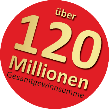 über 120 Millionen Gesamtgewinnsumme